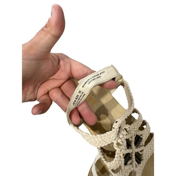 Alegria Jena Braided Detail Sandals Bone White Women’s Size EU 38 7.5 8 Boho - Picture 7 of 7